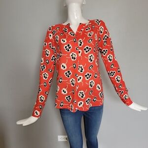 Juicy Couture Poppy Print Blouse, VGUC, Size XS (Oversized)